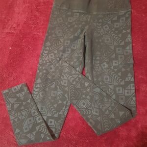 Victoria's Secret Black Geometric Leggings